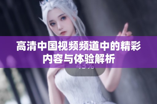 高清中国视频频道中的精彩内容与体验解析