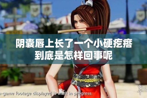 阴囊唇上长了一个小硬疙瘩到底是怎样回事呢