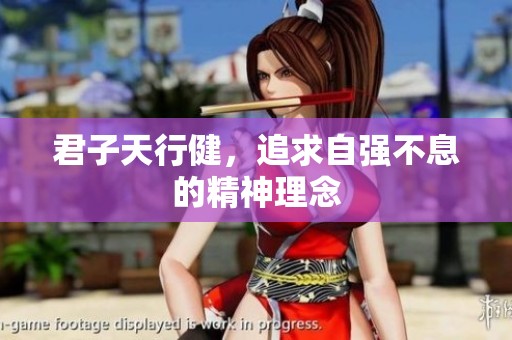 君子天行健，追求自强不息的精神理念