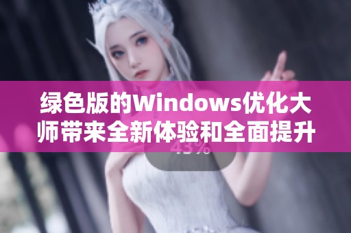 绿色版的Windows优化大师带来全新体验和全面提升性能的解决方案