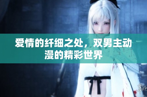 爱情的纤细之处，双男主动漫的精彩世界