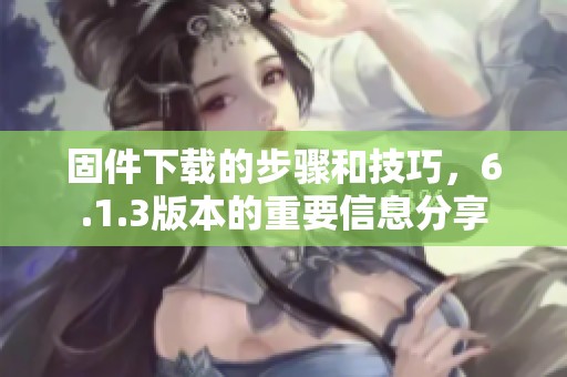 固件下载的步骤和技巧，6.1.3版本的重要信息分享