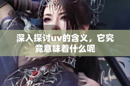 深入探讨uv的含义，它究竟意味着什么呢