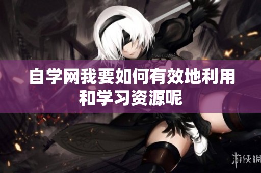自学网我要如何有效地利用和学习资源呢