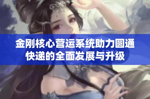 金刚核心营运系统助力圆通快递的全面发展与升级