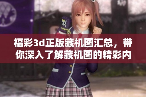 ****正版藏机图汇总，带你深入了解藏机图的精彩内容