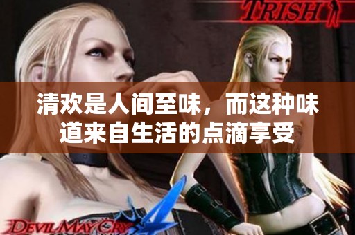清欢是人间至味，而这种味道来自生活的点滴享受