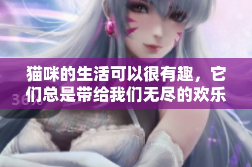 猫咪的生活可以很有趣，它们总是带给我们无尽的欢乐与陪伴。