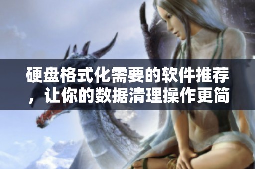 硬盘格式化需要的软件推荐，让你的数据清理操作更简单高效