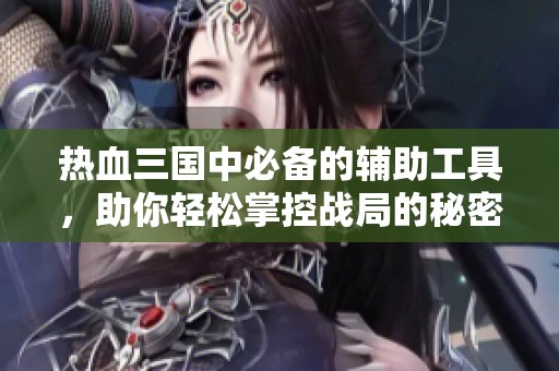 热血三国中必备的辅助工具，助你轻松掌控战局的秘密武器