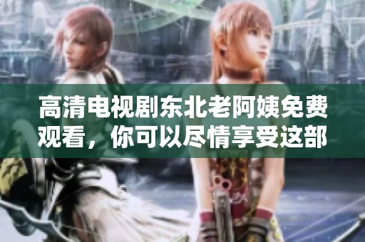 高清电视剧东北老阿姨免费观看，你可以尽情享受这部精彩的剧集内容。