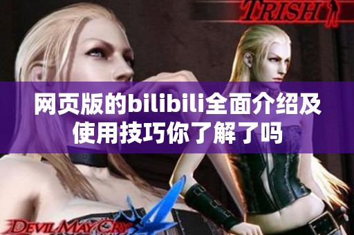 网页版的bilibili全面介绍及使用技巧你了解了吗