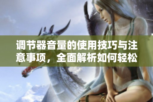 调节器音量的使用技巧与注意事项，全面解析如何轻松调节音量