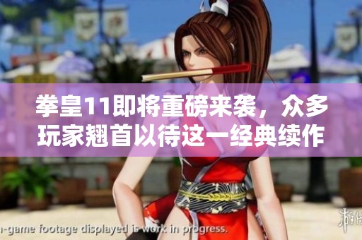 拳皇11即将重磅来袭，众多玩家翘首以待这一经典续作