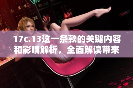 17c.13这一条款的关键内容和影响解析，全面解读带来的新变化