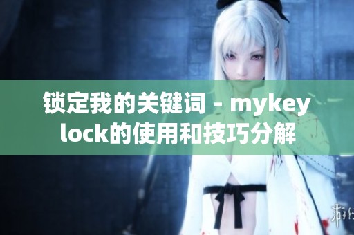 锁定我的关键词 - mykeylock的使用和技巧分解