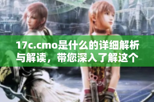 17c.cmo是什么的详细解析与解读，带您深入了解这个概念的含义和应用