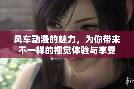 风车动漫的魅力，为你带来不一样的视觉体验与享受