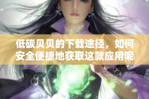 低碳贝贝的下载途径，如何安全便捷地获取这款应用呢