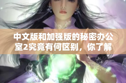 中文版和加强版的秘密办公室2究竟有何区别，你了解了吗