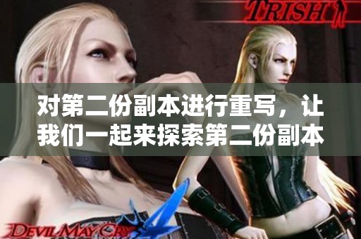 对第二份副本进行重写，让我们一起来探索第二份副本的魅力与应用。