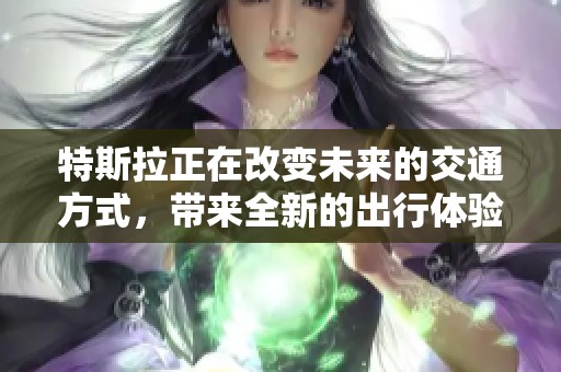 特斯拉正在改变未来的交通方式，带来全新的出行体验与革命性技术