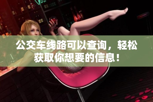 公交车线路可以查询，轻松获取你想要的信息！