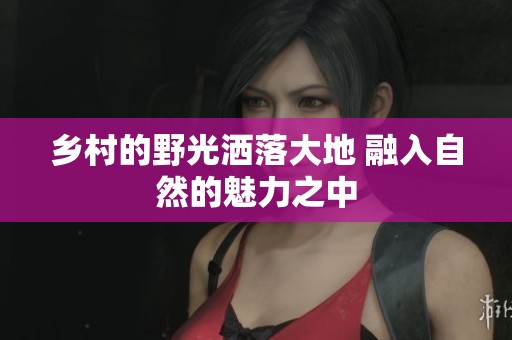 乡村的野光洒落大地 融入自然的魅力之中