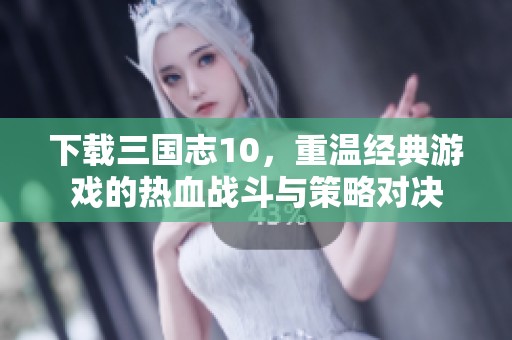 下载三国志10，重温经典游戏的热血战斗与策略对决