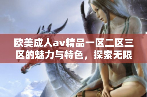 欧美****精品一区二区三区的魅力与特色，探索无限可能性带来的乐趣