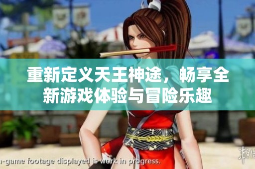 重新定义天王神途，畅享全新游戏体验与冒险乐趣