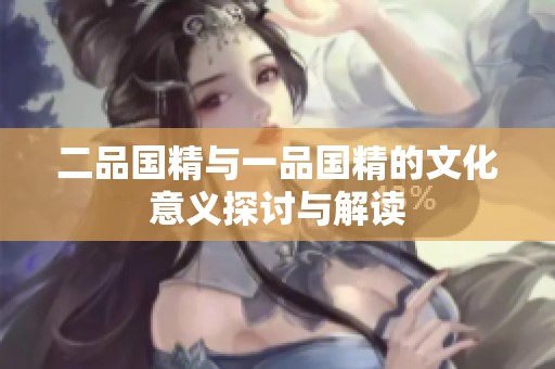 二品国精与一品国精的文化意义探讨与解读
