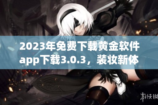 2023年免费下载黄金软件app下载3.0.3，装妆新体验尽在掌握之中