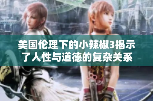 美国伦理下的小辣椒3揭示了人性与道德的复杂关系