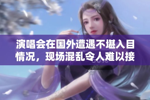演唱会在国外遭遇不堪入目情况，现场混乱令人难以接受