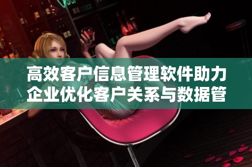 高效客户信息管理软件助力企业优化客户关系与数据管理