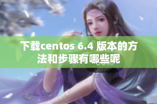 下载centos 6.4 版本的方法和步骤有哪些呢