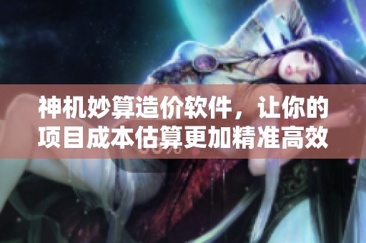 神机妙算造价软件，让你的项目成本估算更加精准高效
