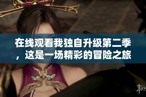 在线观看我独自升级第二季，这是一场精彩的冒险之旅！