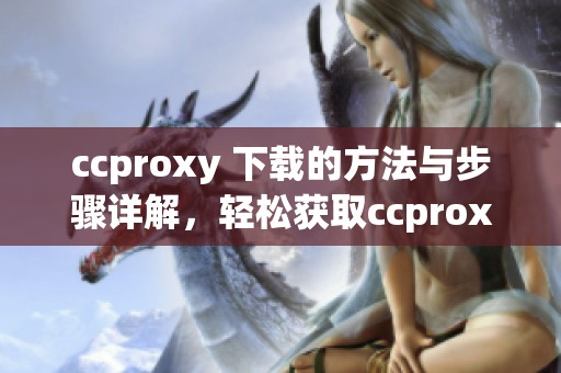 ccproxy 下载的方法与步骤详解，轻松获取ccproxy 下载服务
