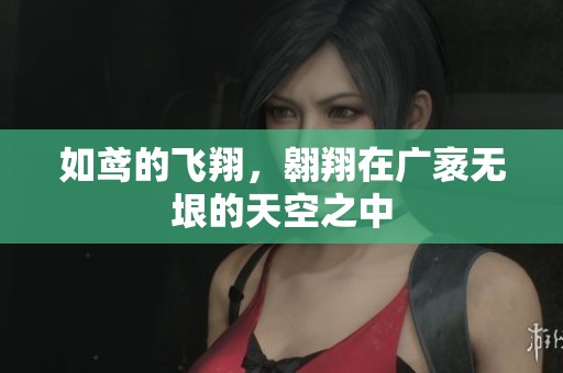 如鸢的飞翔，翱翔在广袤无垠的天空之中