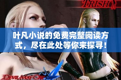 叶凡小说的免费完整阅读方式，尽在此处等你来探寻！