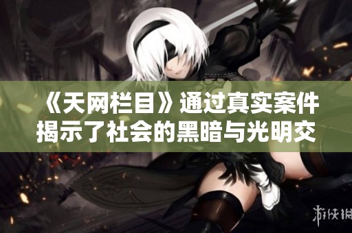 《天网栏目》通过真实案件揭示了社会的黑暗与光明交织的现象