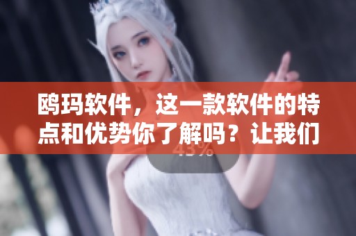 鸥玛软件，这一款软件的特点和优势你了解吗？让我们来一起探索它的魅力。
