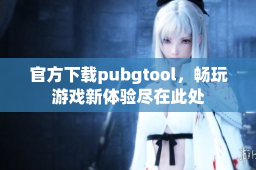 官方下载pubgtool，畅玩游戏新体验尽在此处