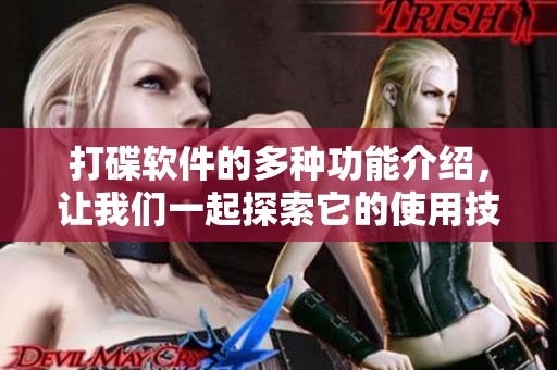 打碟软件的多种功能介绍，让我们一起探索它的使用技巧与优势