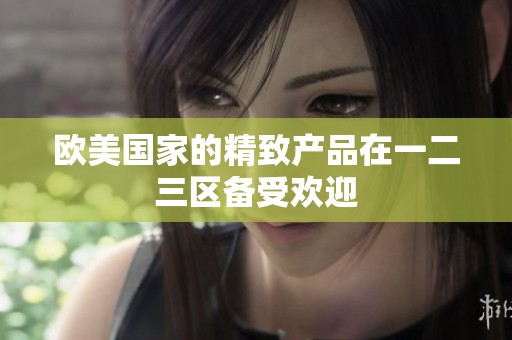 欧美国家的精致产品在一二三区备受欢迎