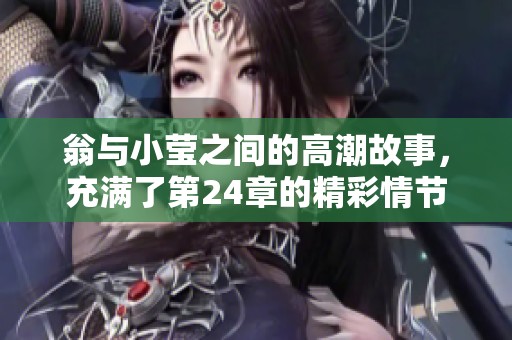 翁与小莹之间的高潮故事，充满了第24章的精彩情节