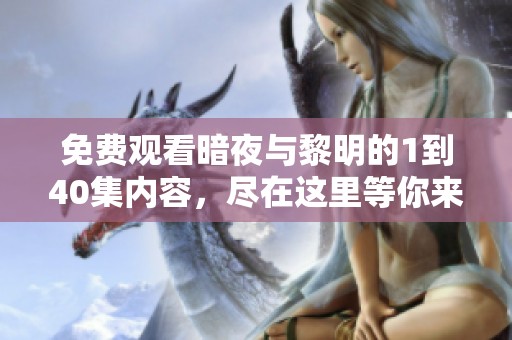 免费观看暗夜与黎明的1到40集内容，尽在这里等你来！