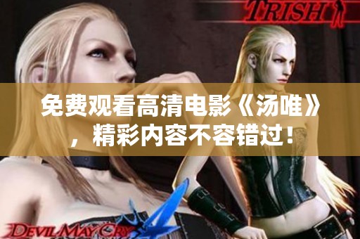 免费观看高清电影《汤唯》，精彩内容不容错过！